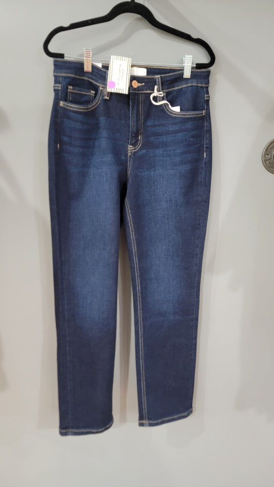 Hight Rise Ankle Slim Straight Jean