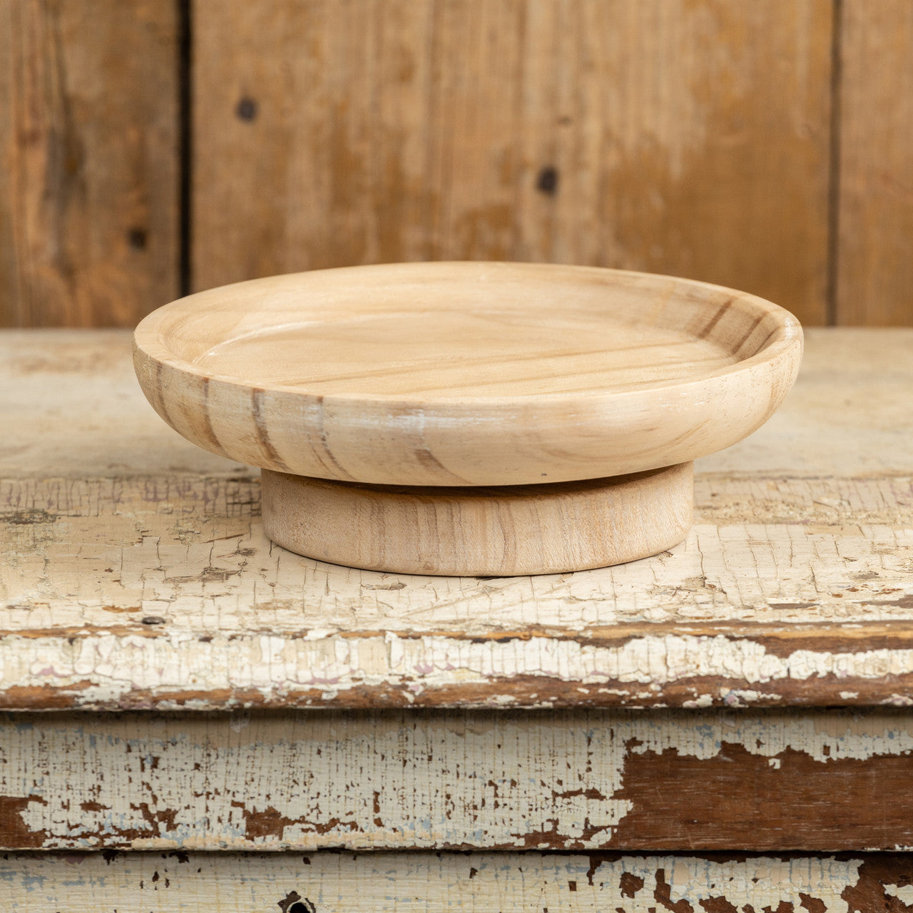 Round Wooded Tray