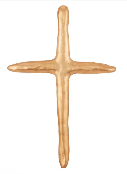 Gold Decorative Cross Sitter