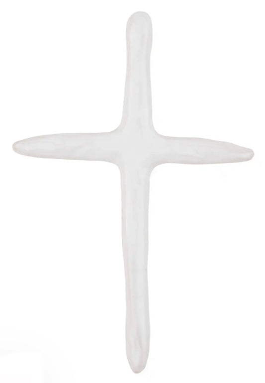 White Decorative Cross Sitter