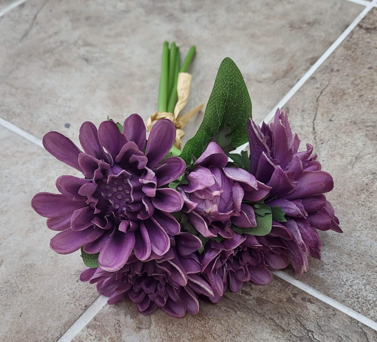 10" Chrysanthemum Bundle Purple